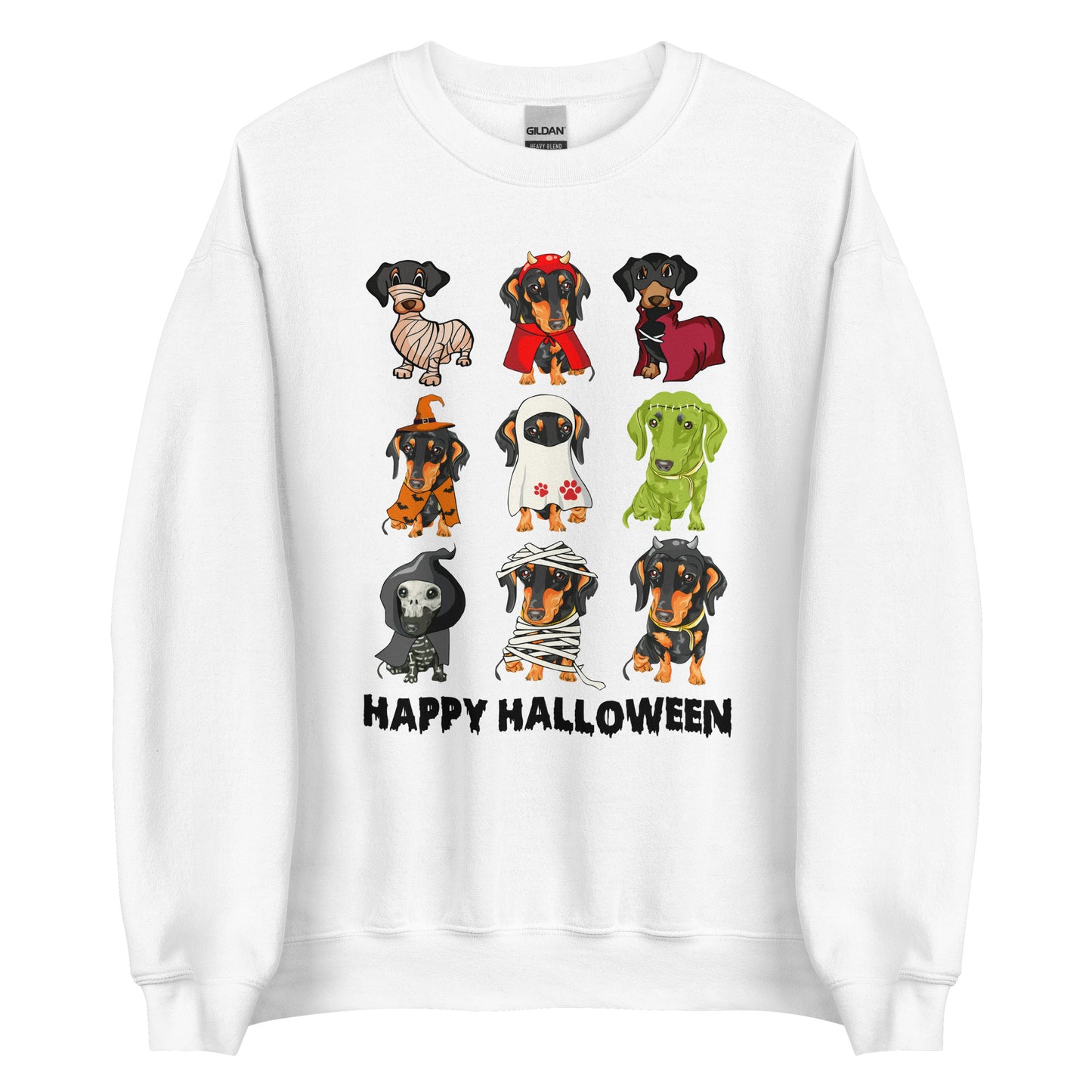 Happy Halloween Dachshund Lovers Unisex Sweatshirt