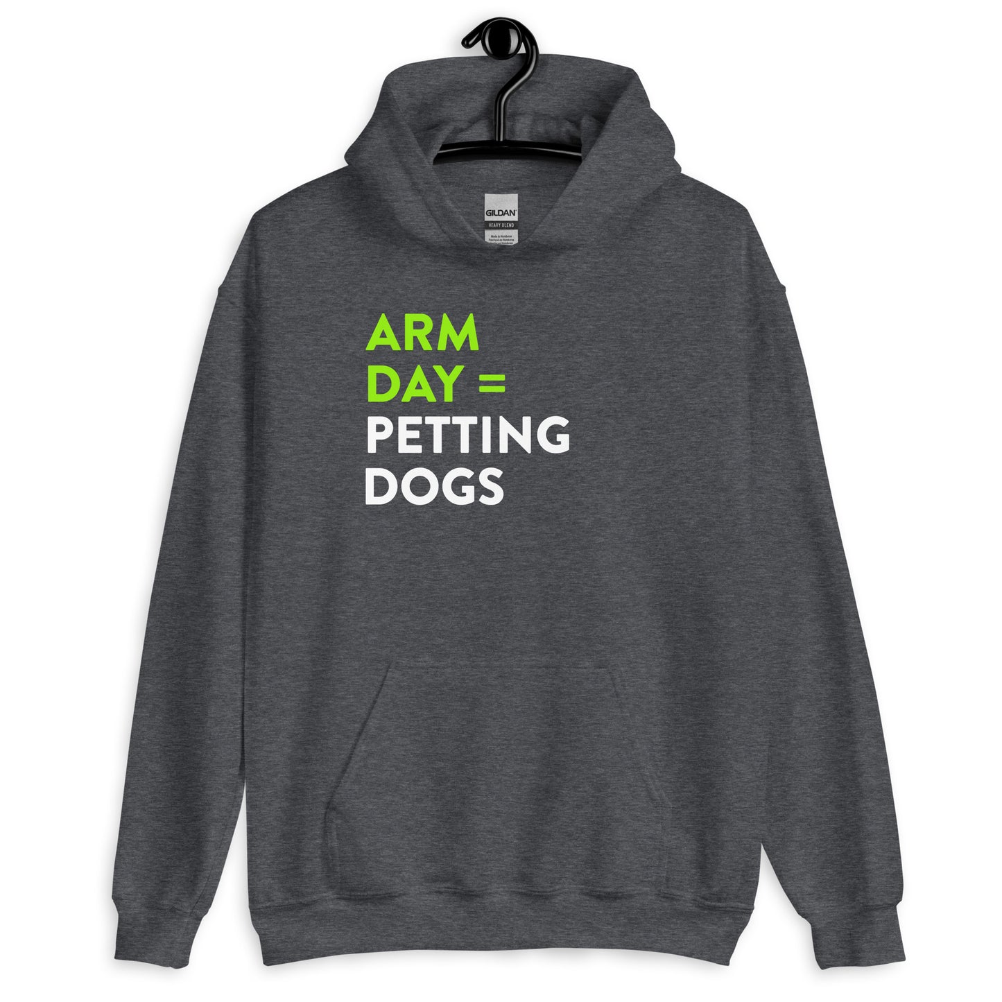 Arm Day = Petting Dogs Unisex Hoodie