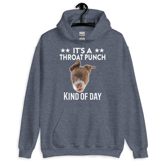 It's A Throat Punch Kind Of Day Hoodie for Dog Lovers