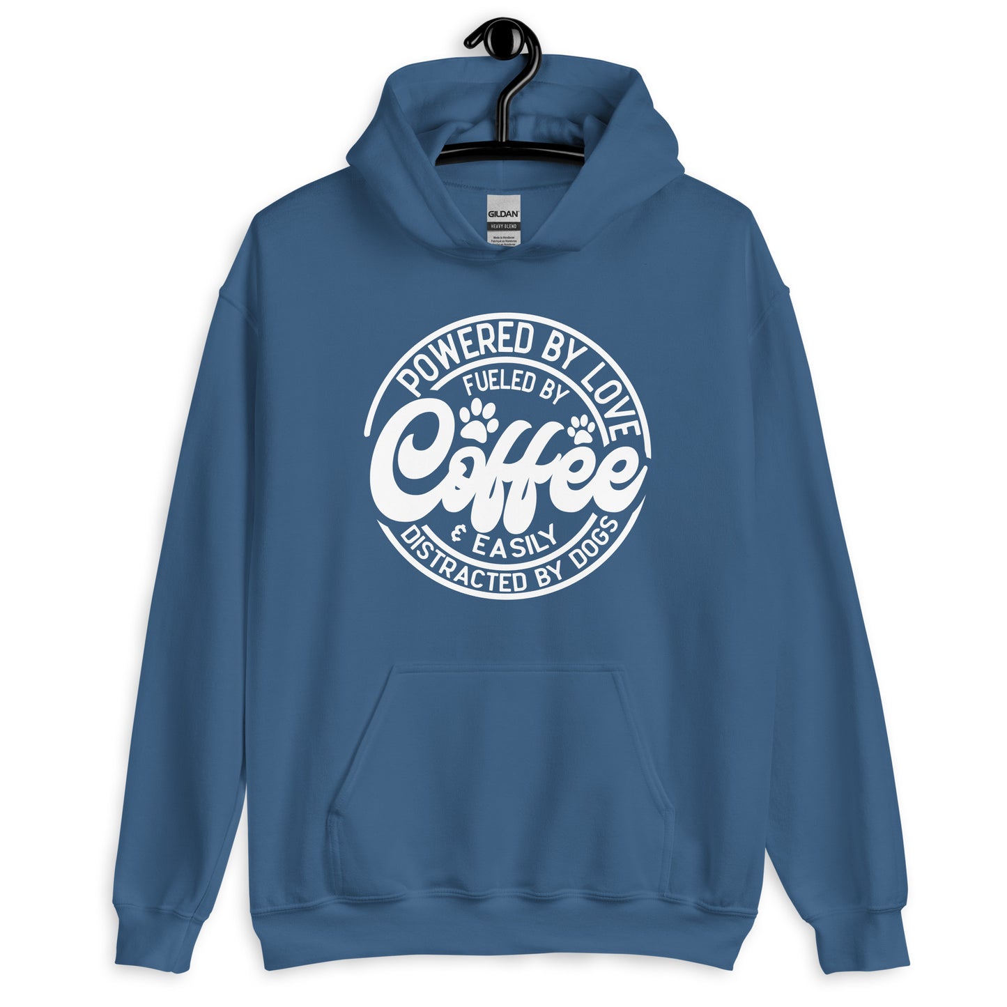 Powered by love & Easily Distracted By Dogs  Hoodie