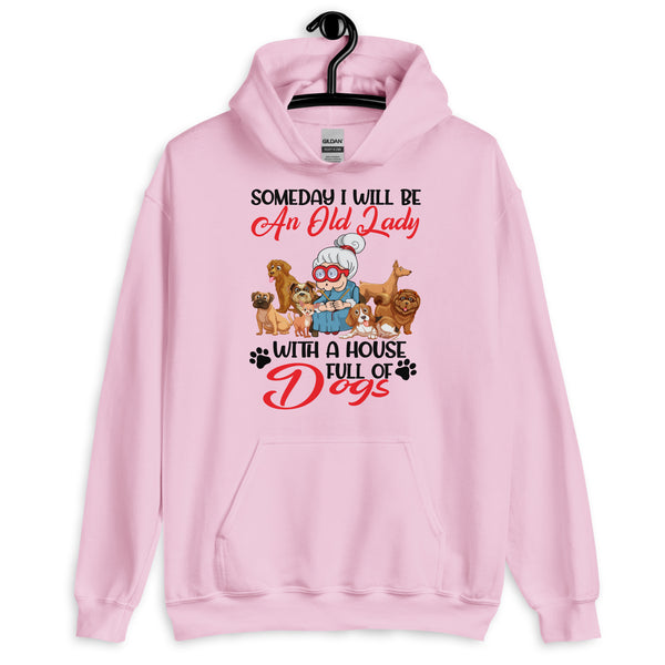 Will be an Old Lady With a House Full of Dogs Hoodie