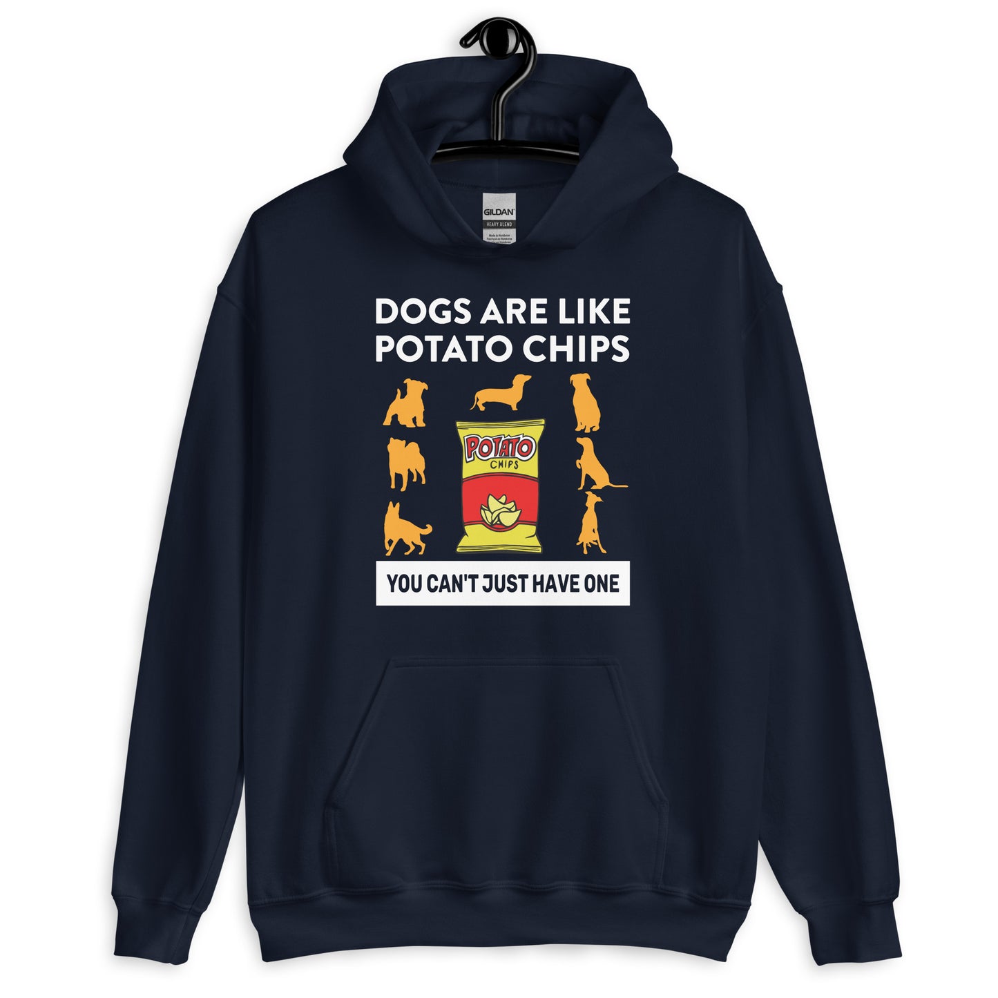 Dogs Are Like Potato Chips Dog Lovers Hoodie