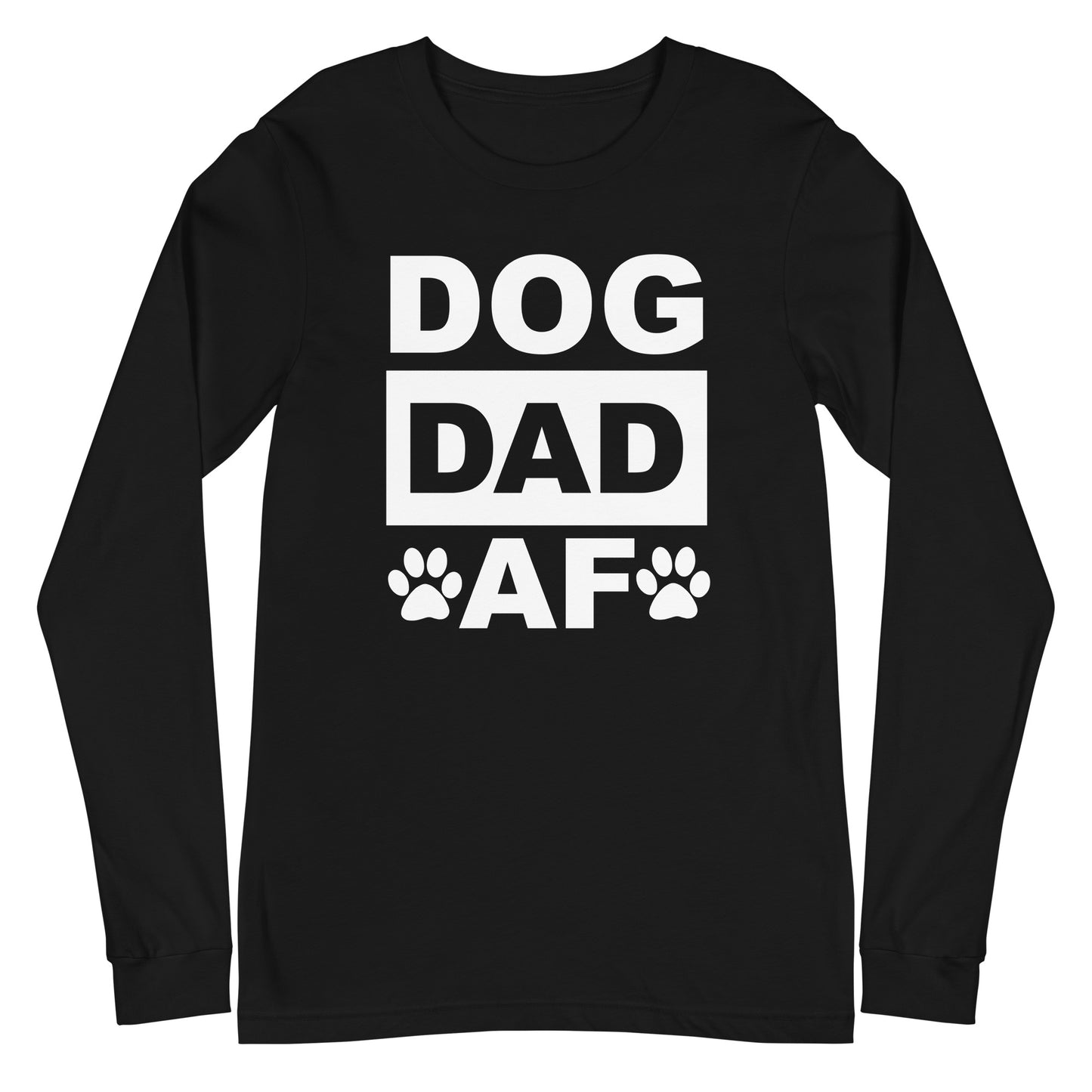 Dog Dad AF Unisex Long Sleeve Tee