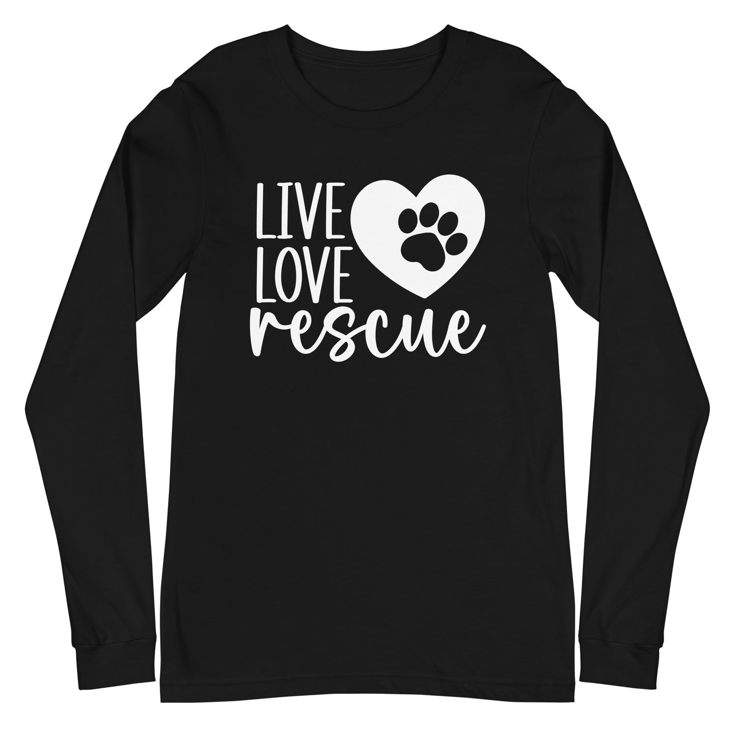 Live Love Rescue Unisex Long Sleeve Tee