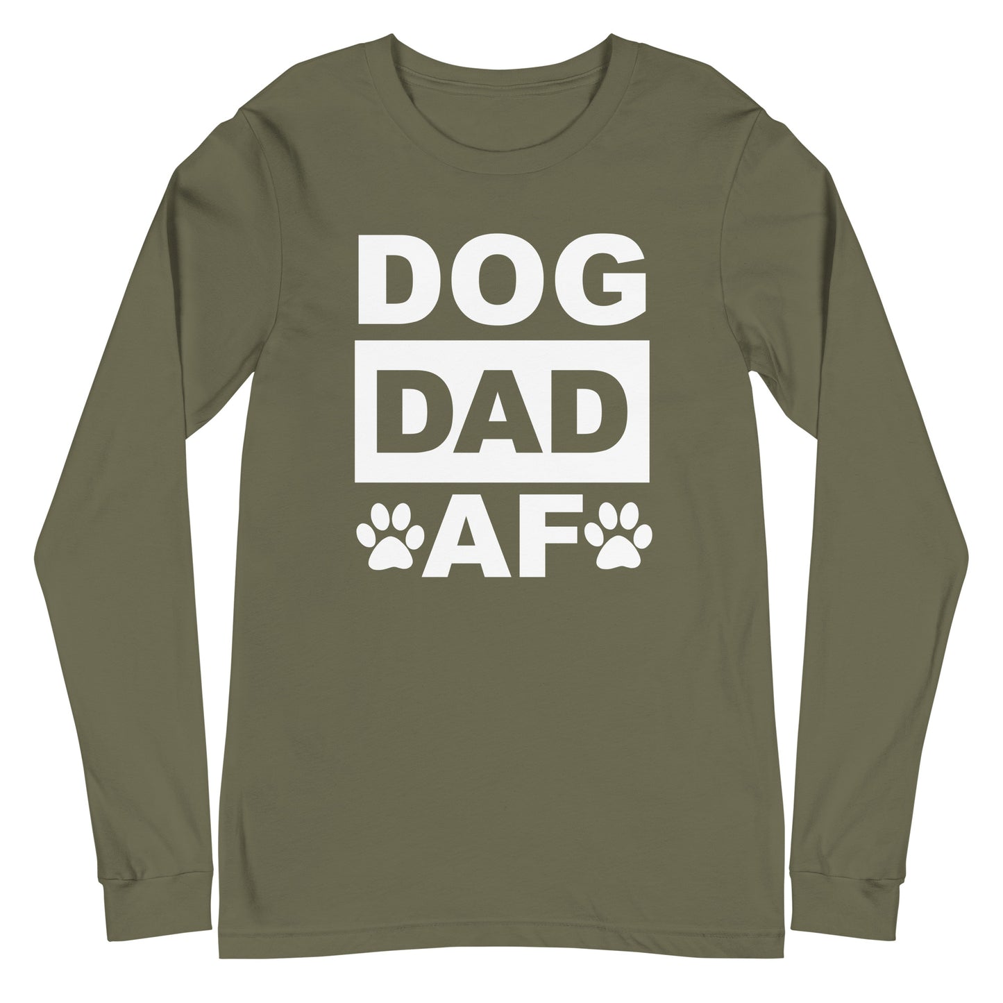 Dog Dad AF Unisex Long Sleeve Tee