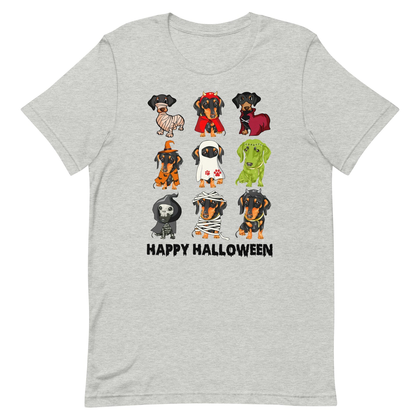 Happy Halloween Dachshund Lovers Unisex t-shirt