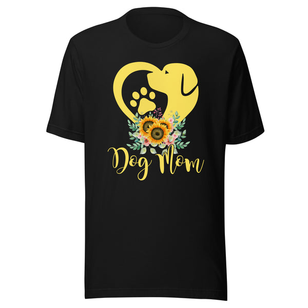 Sunflower Dog Mom T-shirt