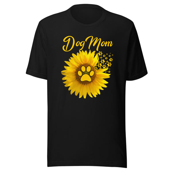 Sunflower Dog Mom T-Shirt