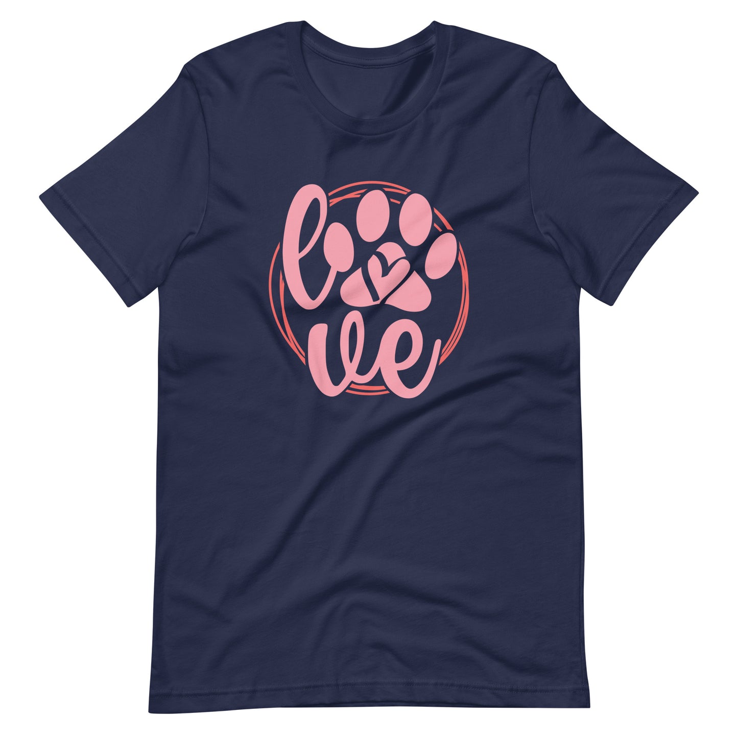 Paw Love Valentine's Day T-Shirt for Dog Lovers