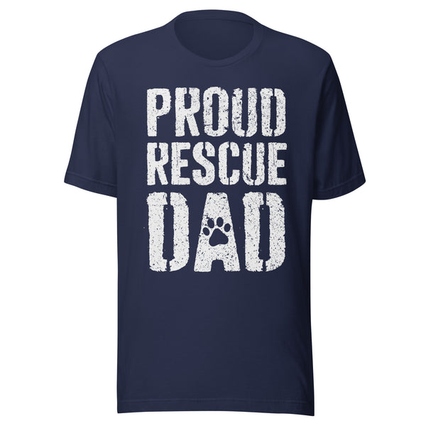 Proud Rescue Dad T-Shirt for Dog Dad