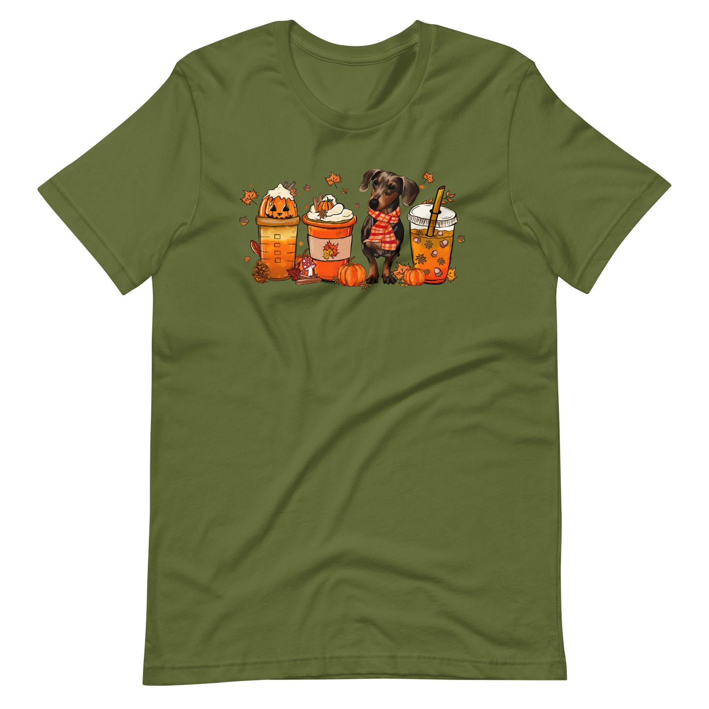Dachshund Fall Pumpkin Spice Vibes T-Shirt