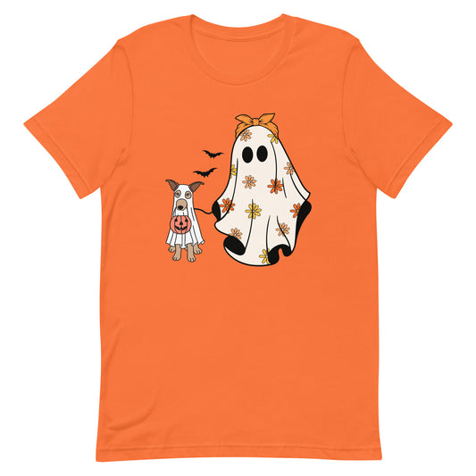 Halloween Trick or Treat Dog Lovers Unisex t-shirt