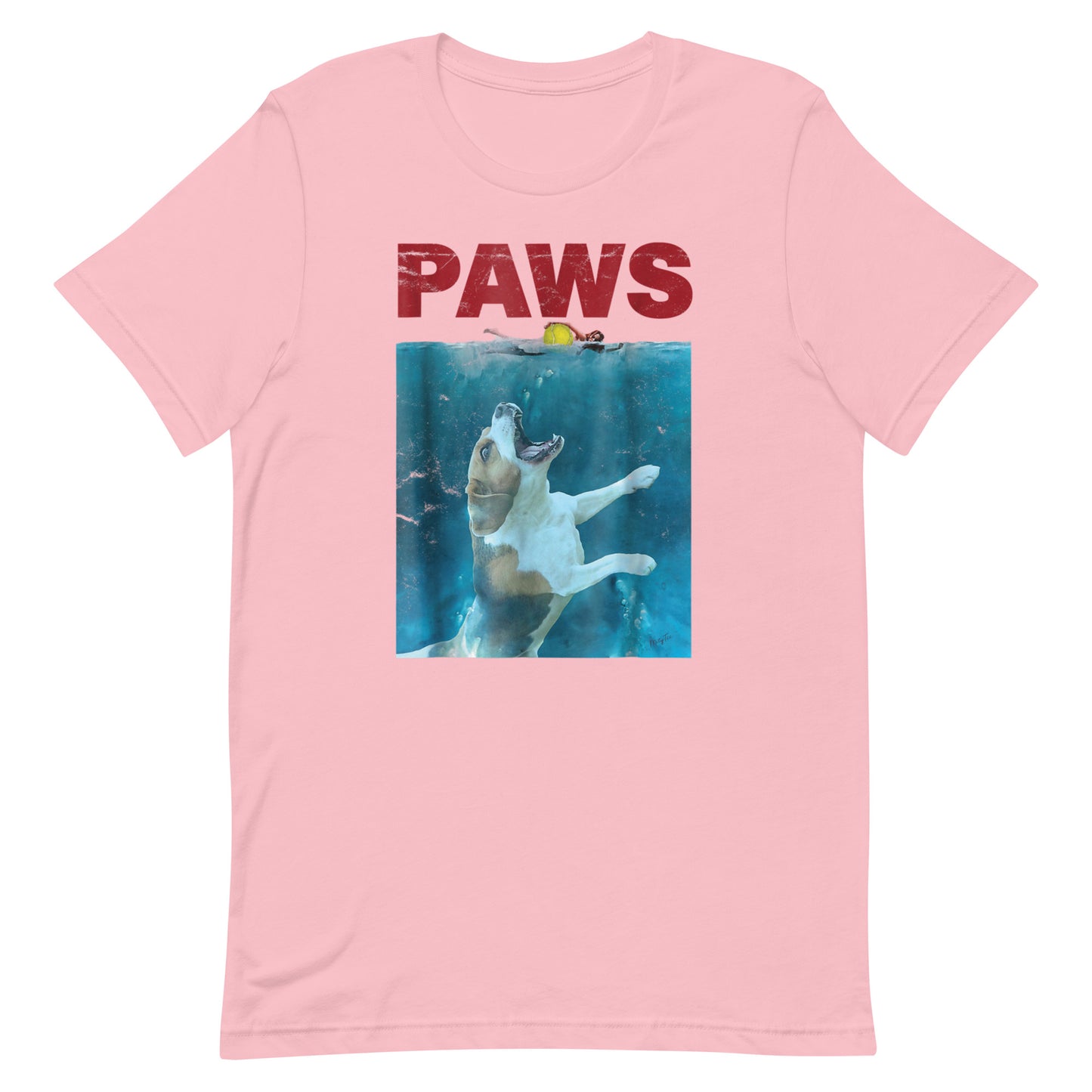 Paws Jaws Chaos for Throw Ball Funny T-Shirt