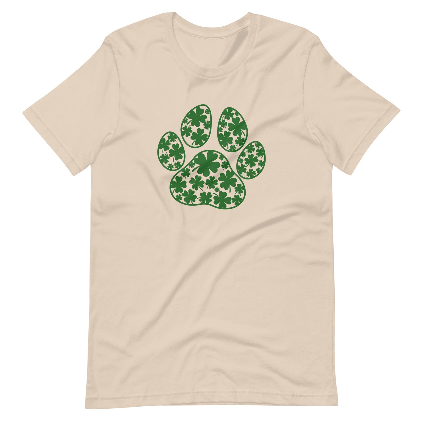 Shamrock Dog Paw Saint Patrick's Day Unisex t-shirt