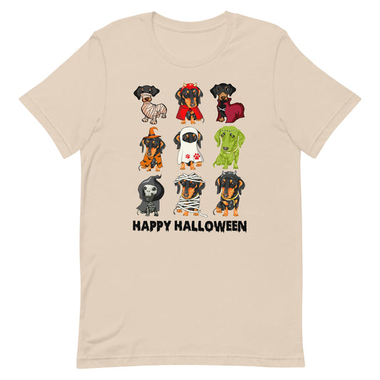 Happy Halloween Dachshund Lovers Unisex t-shirt