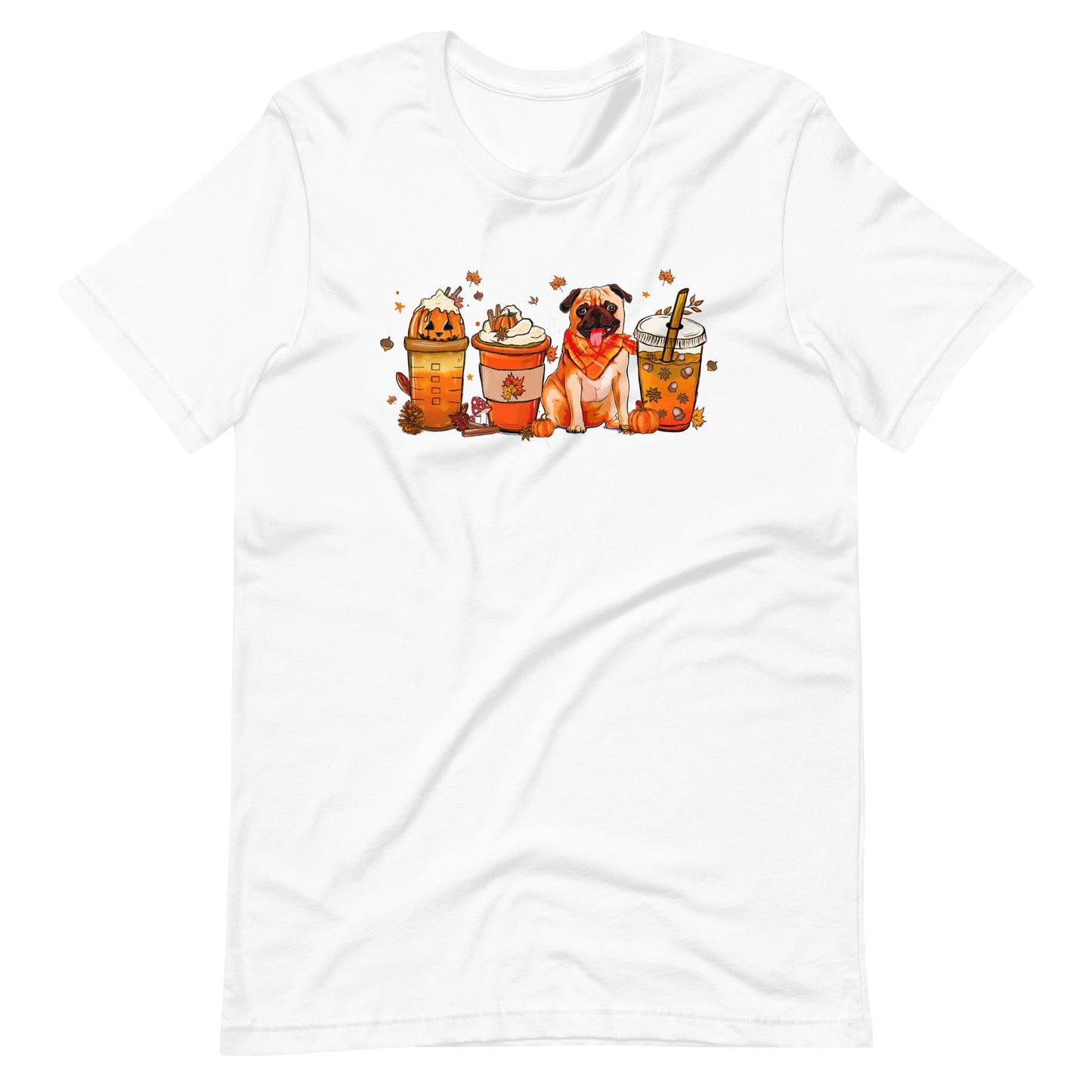 Pug Fall Pumpkin Spice Vibes T-Shirt