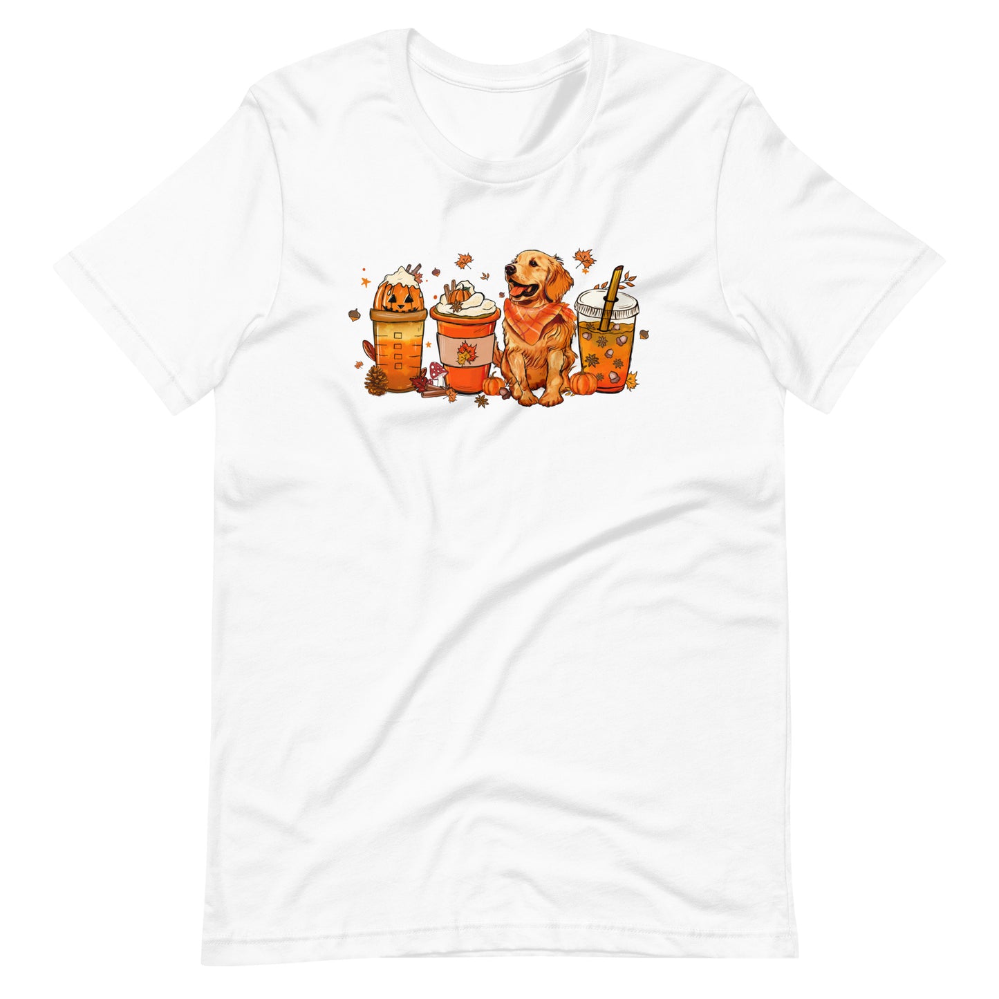 Golden Retriever Fall Pumpkin Spice Vibes T-Shirt