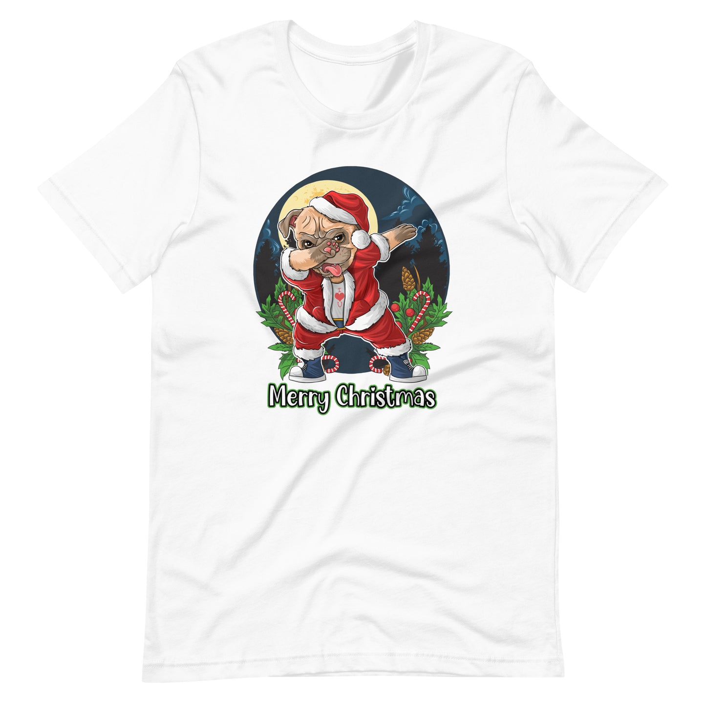 Dabbing Pub Santa Merry Christmas T-Shirt