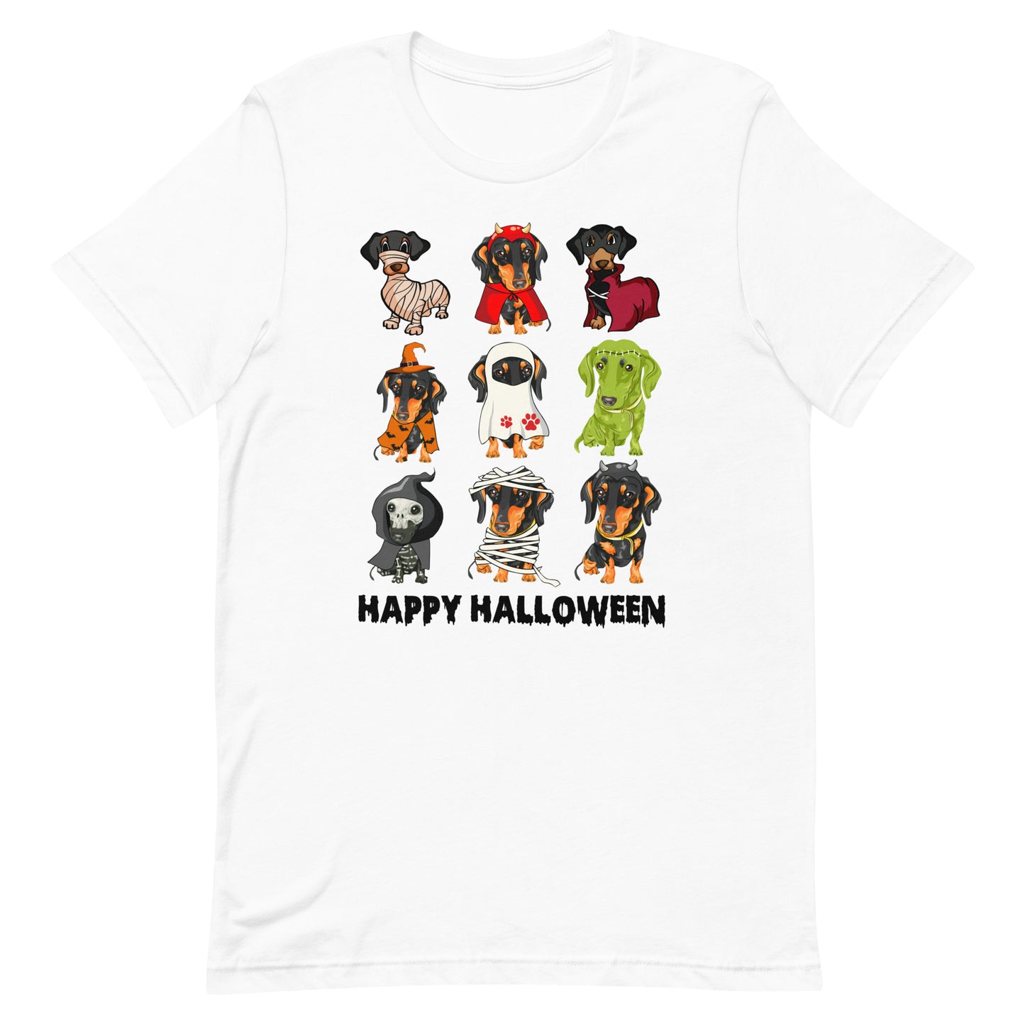 Happy Halloween Dachshund Lovers Unisex t-shirt