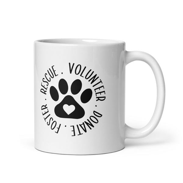 Rescue Volunteer Donate Foster Coffee Mug for Dog Lovers