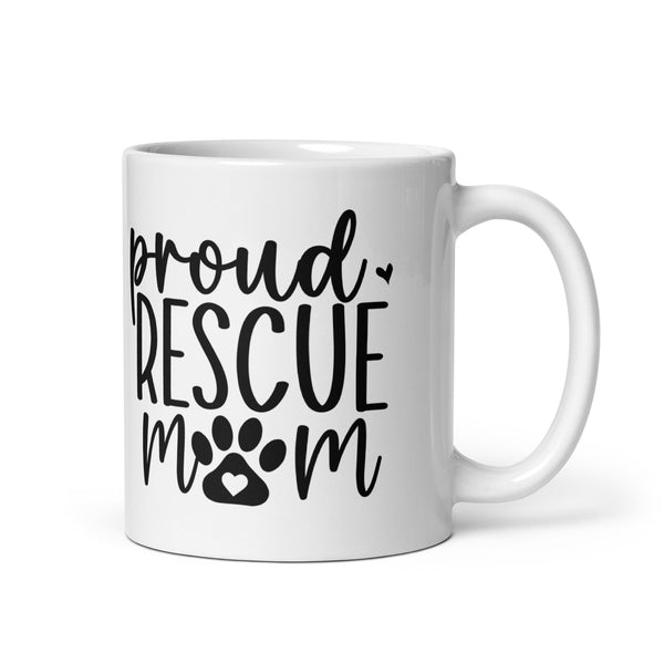 Proud Rescue Mom Coffee Mug