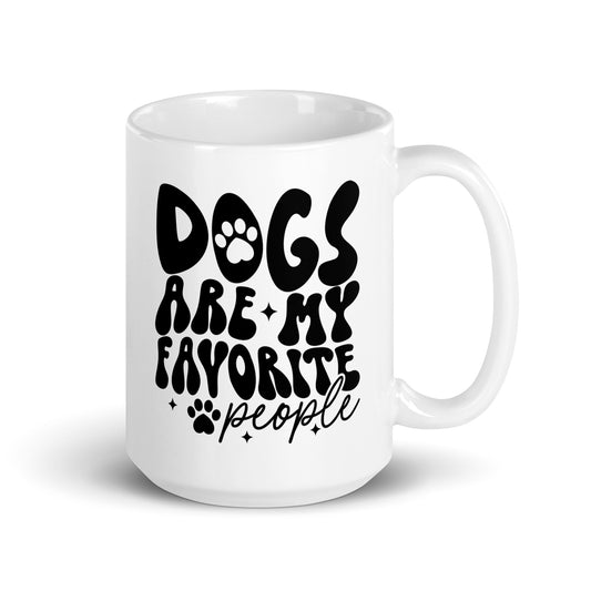 Dogs Are My Favorite People Ceramic Mug