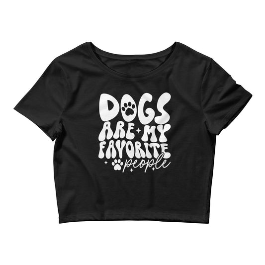 Dogs are My Favorite People Women’s Crop Tee