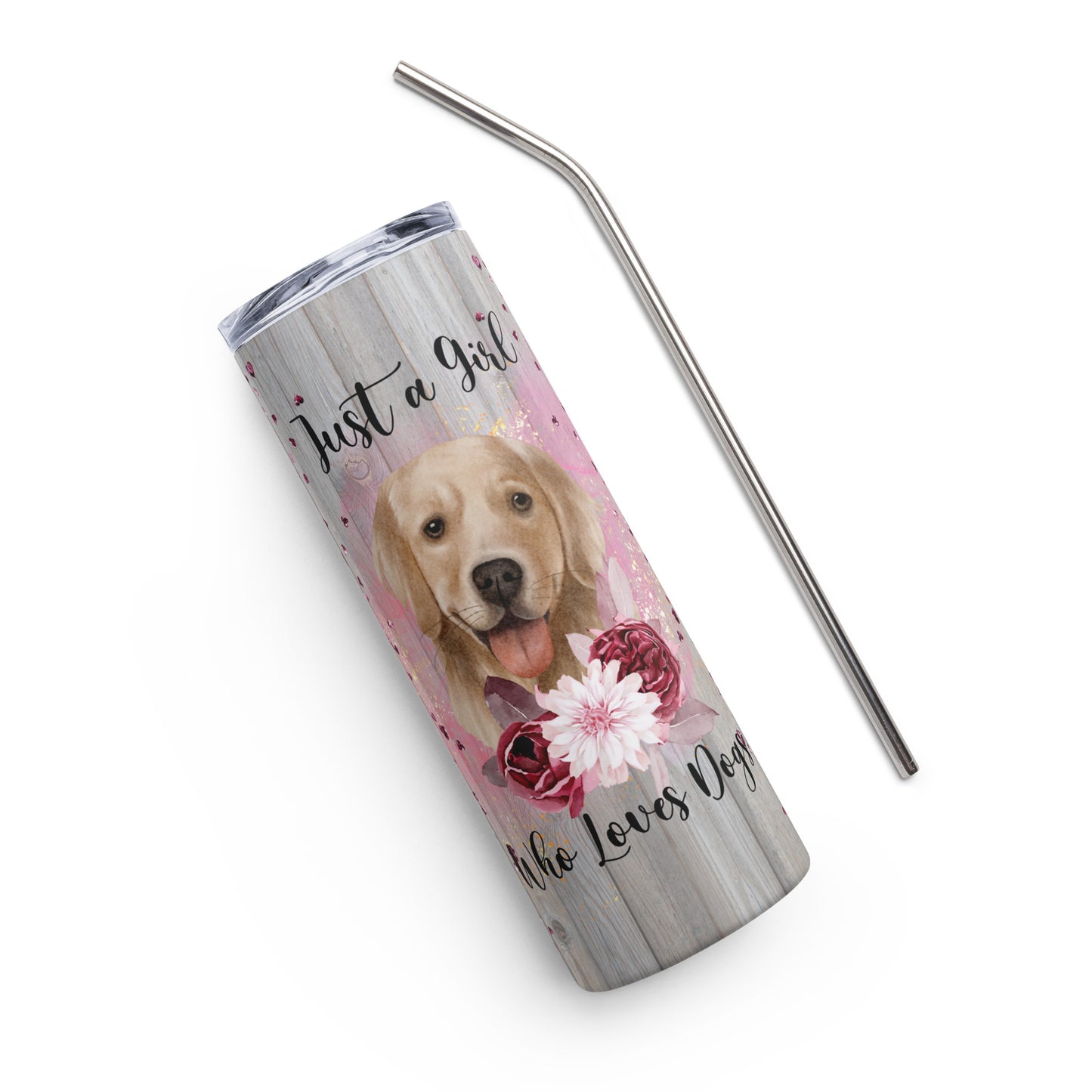 Just a Girl Who Loves Dogs Stainless steel Tumbler
