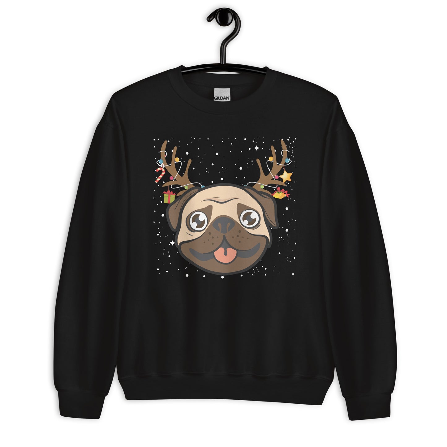 Dog Reindeer Ugly Christmas Sweatshirt