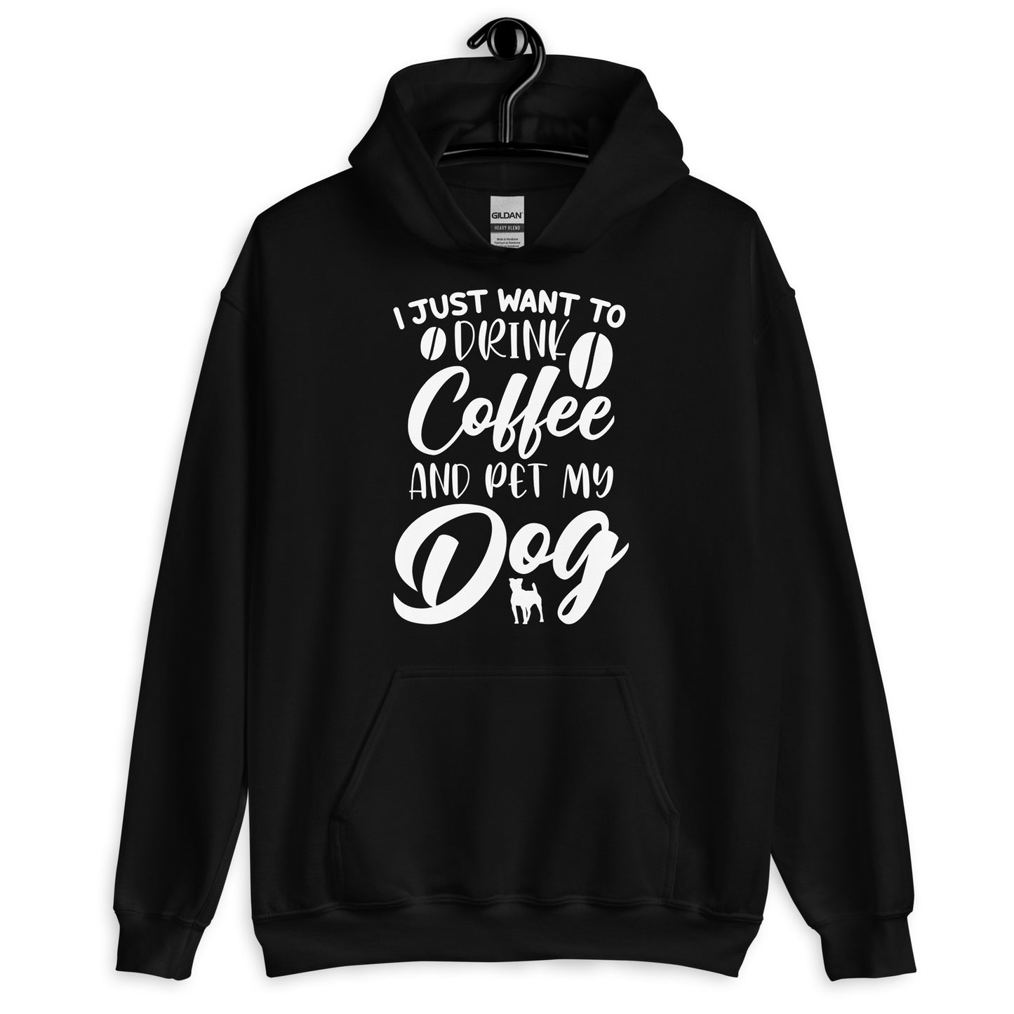 I Just Want to Drink Coffee and Pet My Dog Hoodie
