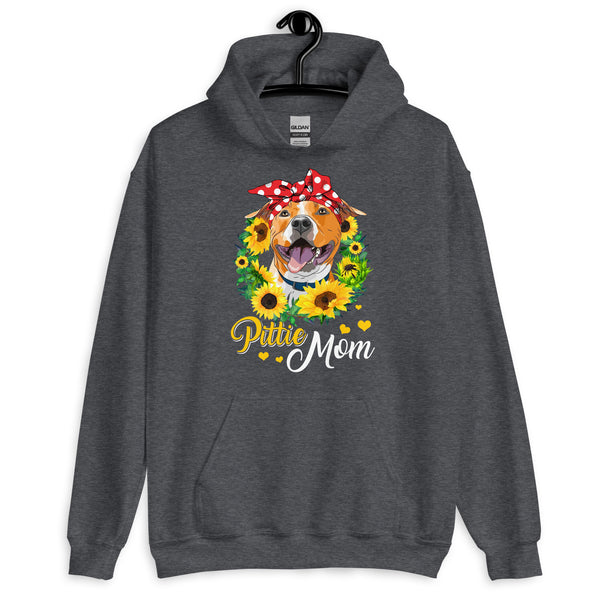 Pittie Mom Pitbull Dog Mom Hoodie