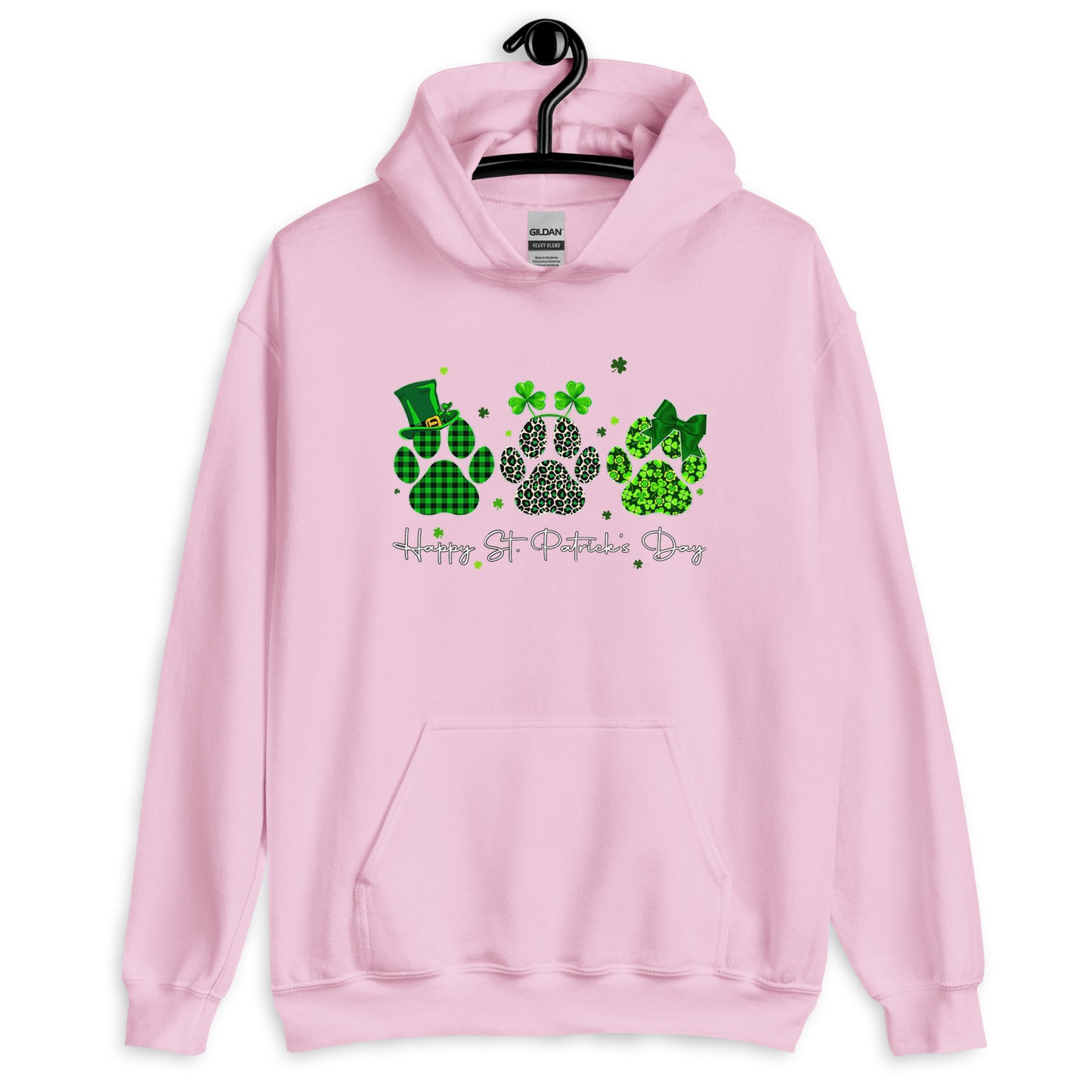 Shamrock Paw St. Patrick's Day Hoodie for Dog Lovers
