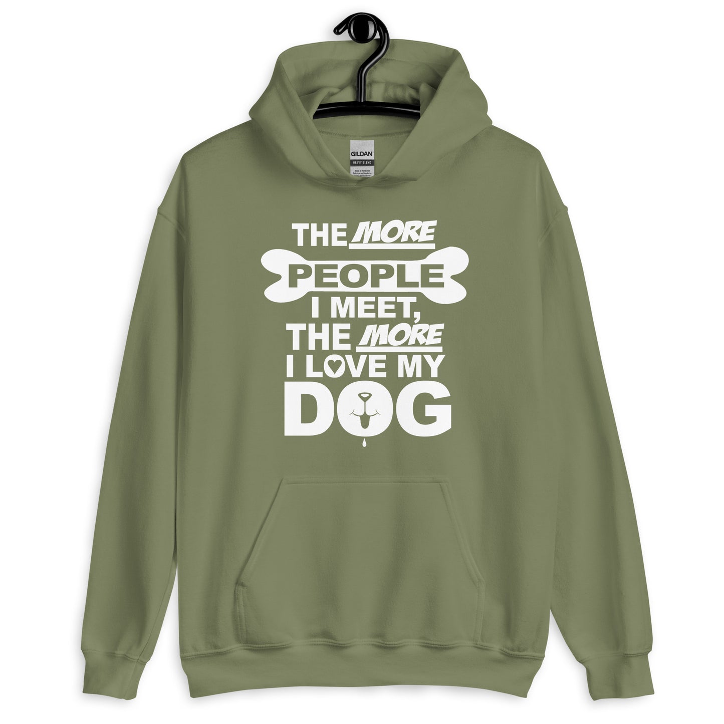 The More People I Meet, The More I Love My Dog Hoodie