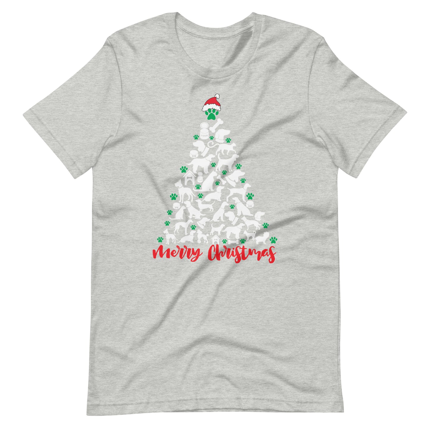 Merry Christmas for Dog Lovers Unisex t-shirt