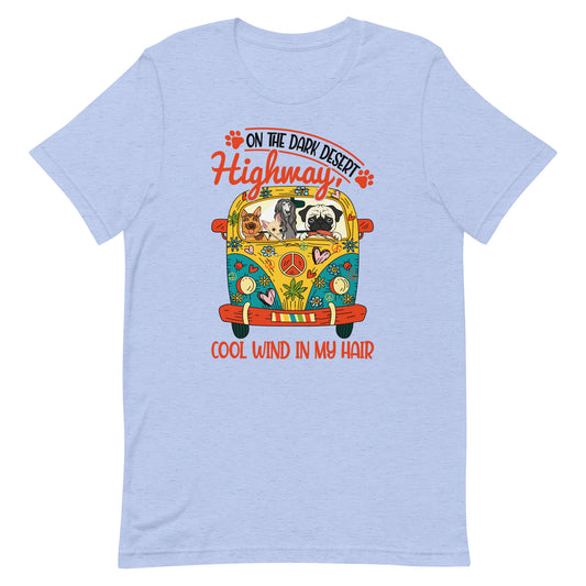 Dogs on Road Trip Dog Lovers T-Shirt