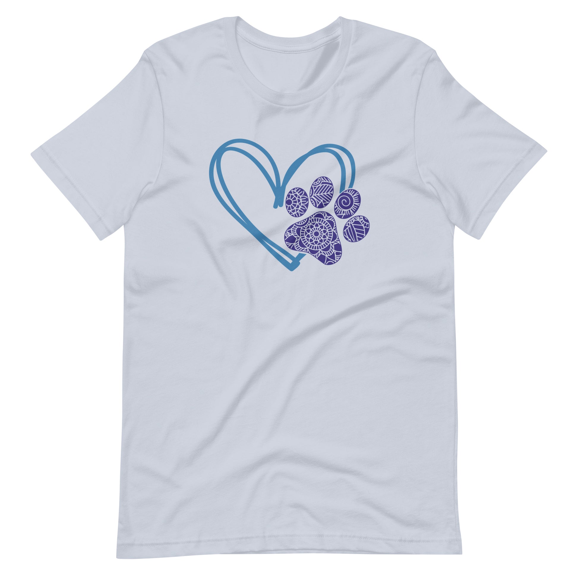 Paw Mandala Heart Sketch T-Shirt
