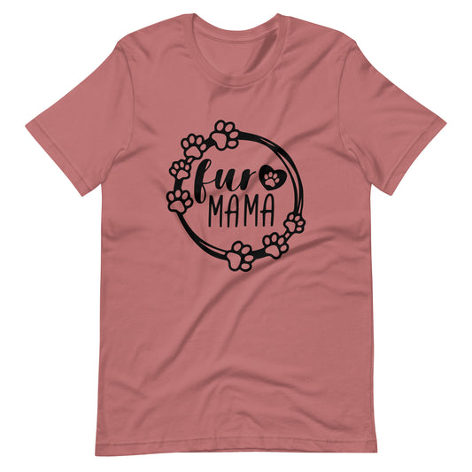 Fur Mama T-Shirt for Dog Mom