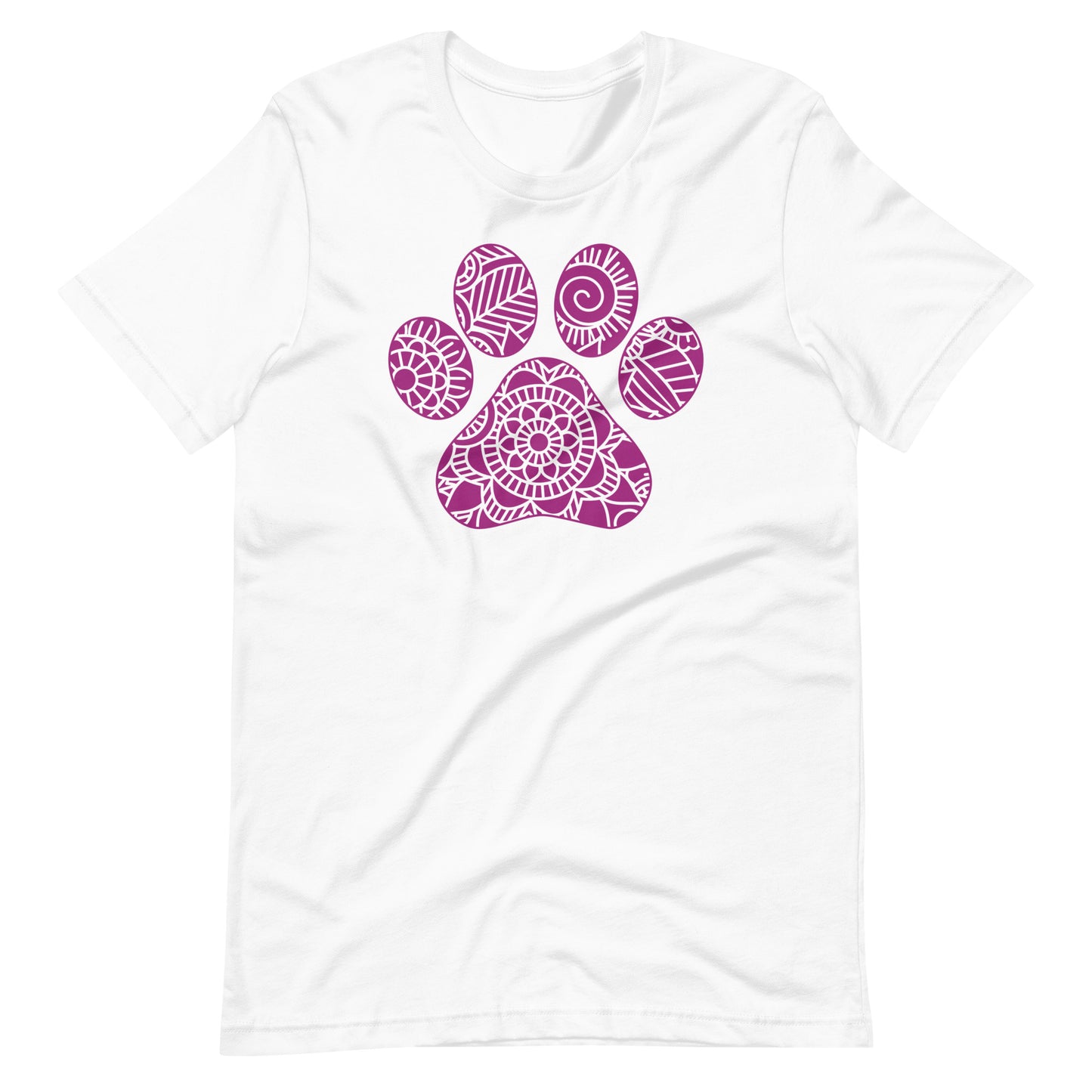 Paw Mandala T-Shirt for Dog Lover