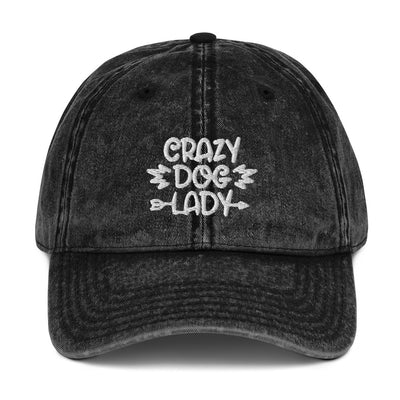 Crazy Dog Lady Vintage Baseball Hat