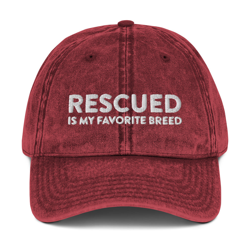 Rescued is My Favorite Breed Hat