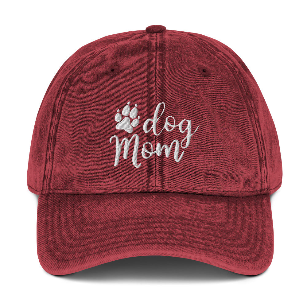 Dog Mom Vintage Baseball Hat